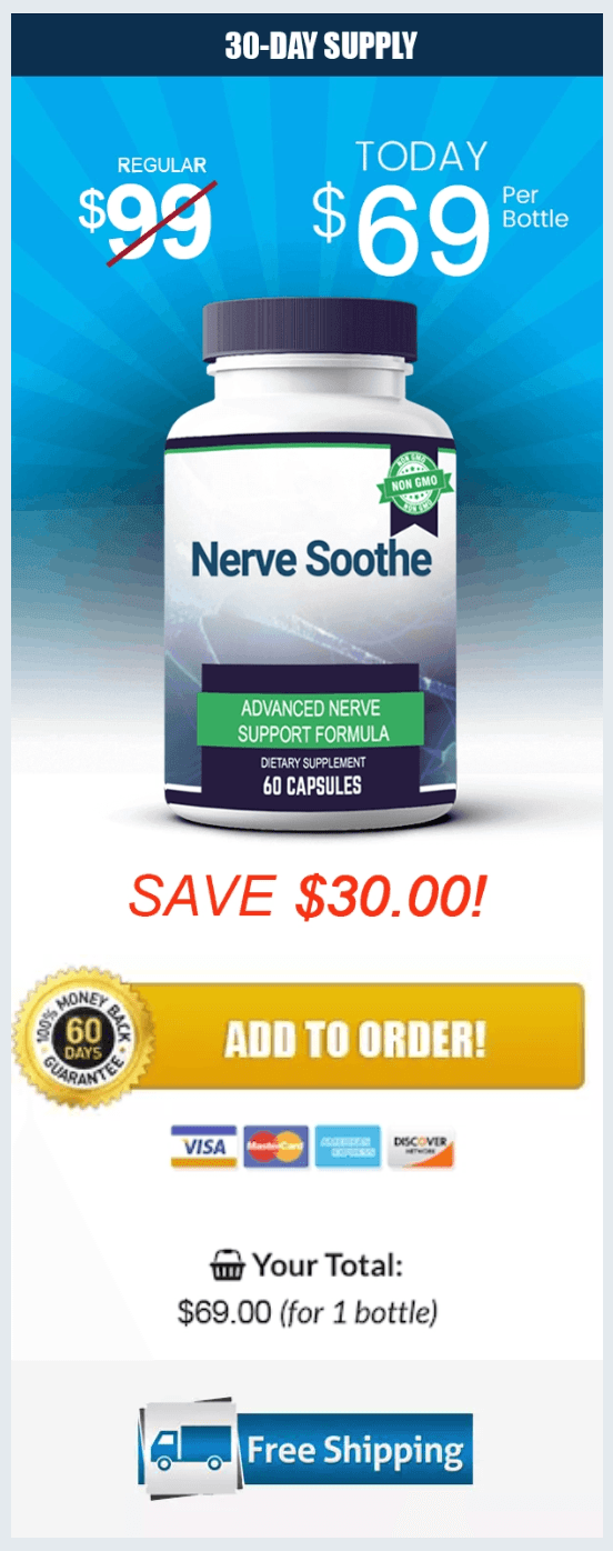 nerve soothe buy now 1 bottle